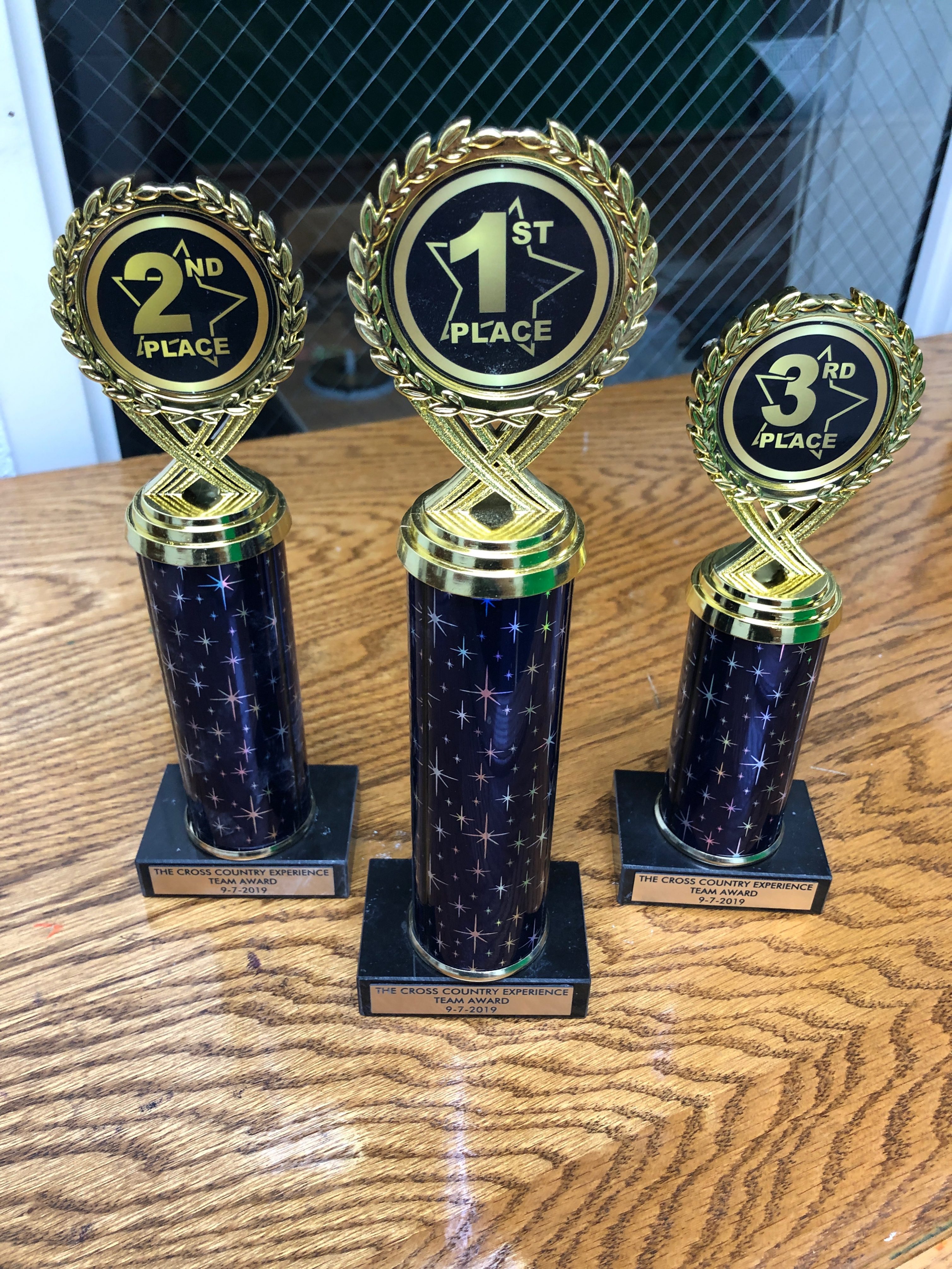 Trophies are awarded to the three fastest teams.